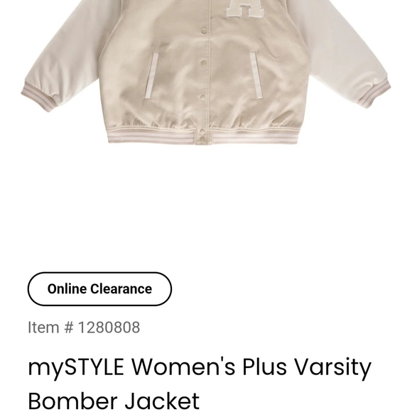 Varsity Ladies Beige & Cream 'My Style' Jacket - Picture 4 of 9